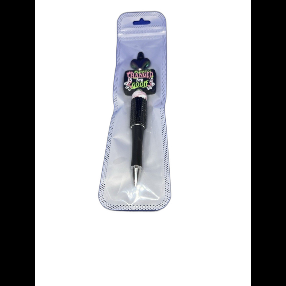 Wicked themed "Changed For Good" Custom Beaded Pen - Picture 3 of 3